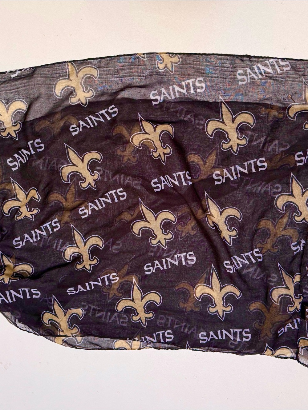 Little Earth New Orleans Saints Black and Gold Lightweight Infinity Scarf